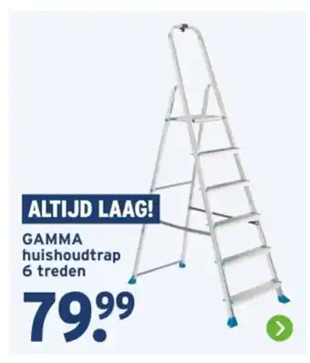 GAMMA Gamma huishoudtrap 6 treden aanbieding