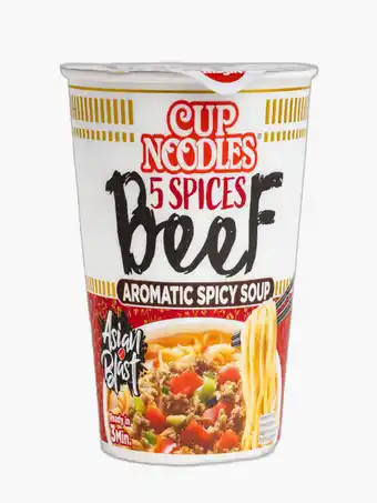 Flink Nissin CUp Noodles 5 Spices Beef Aromatic Spicy Soup 64g aanbieding