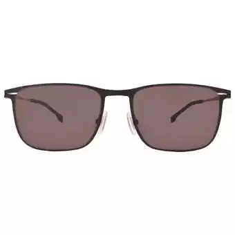 MediaMarkt Hugo Boss 1246/s 0nz 56 19 150 Brown Rectangle Men's Sunglasses aanbieding