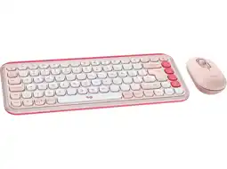 MediaMarkt Logitech Pop Icon Combo Draadloos Toetsenbord En Muis Roze aanbieding