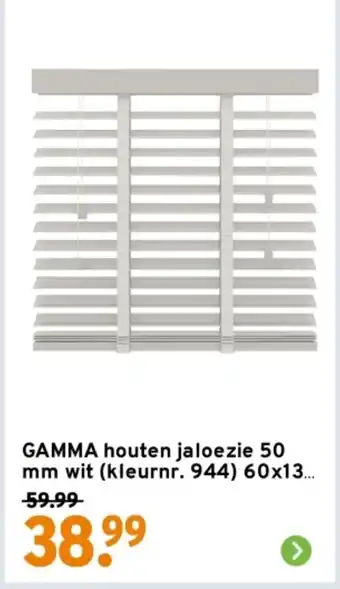 GAMMA GAMMA houten jaloezie aanbieding