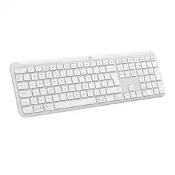 MediaMarkt Logitech K950 Signature Slim Draadloos Toetsenbord Wit aanbieding