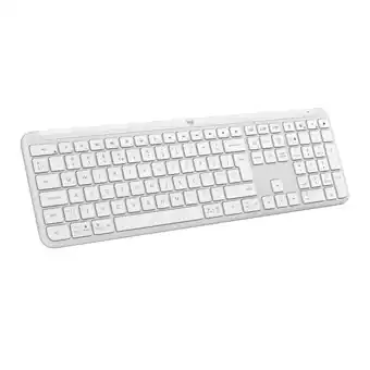 MediaMarkt Logitech K950 Signature Slim Draadloos Toetsenbord Wit aanbieding