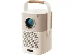 MediaMarkt Yaber T2 Plus Smart Portable Projector 2x5w JBL Beamer Beige aanbieding