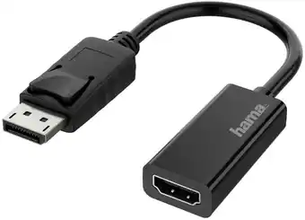 MediaMarkt Hama Displayport-kabel Naar Hdmi Zwart aanbieding