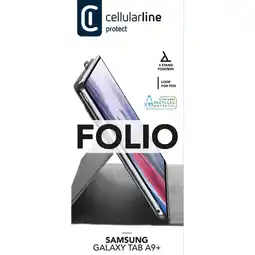 MediaMarkt Cellularline Folio Galaxy Tab A9+ Zwart aanbieding