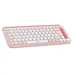 MediaMarkt Logitech Pop Icon Keys Draadloos Toetsenbord Roze aanbieding