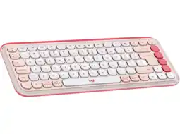 MediaMarkt Logitech Pop Icon Keys Draadloos Toetsenbord Roze aanbieding