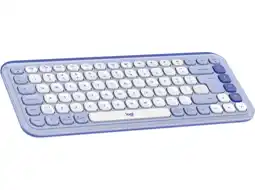 MediaMarkt Logitech Pop Icon Keys Draadloos Toetsenbord Lila aanbieding