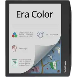 MediaMarkt Pocketbook Era Color Grijs - 7 Inch 32 Gb (ongeveer 24.000 E-books) Spatwaterbestendig aanbieding