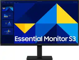 MediaMarkt Samsung Essential Monitor S3 Ls27d302gauxen - 27 Inch 1920 X 1080 (full Hd) Ips-paneel aanbieding