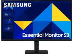 MediaMarkt Samsung Essential Monitor S3 Ls24d302gauxen - 24 Inch 1920 X 1080 (full Hd) Ips-paneel aanbieding