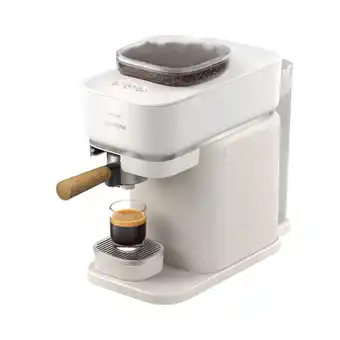 MediaMarkt Philips Bar302/20 Baristina Semi-automatische Espressomachine Premium Wit aanbieding