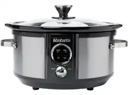 MediaMarkt Brabantia Bbek1081 Slowcooker Zilver aanbieding