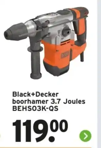 GAMMA Black+Decker boorhamer 3.7 Joules BEHSO3K-QS aanbieding