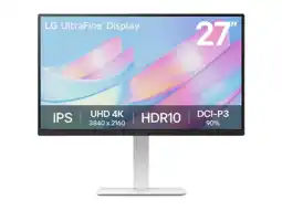 MediaMarkt LG Ultrafine 27us550-w.aeu - 27 Inch 3840 X 2160 (ultra Hd 4k) Ips-paneel In Hoogte Verstelbaar aanbieding
