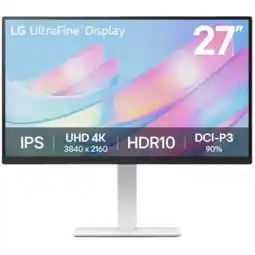MediaMarkt LG Ultrafine 27us550-w.aeu - 27 Inch 3840 X 2160 (ultra Hd 4k) Ips-paneel In Hoogte Verstelbaar aanbieding