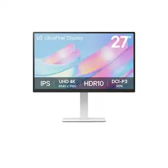 MediaMarkt LG Ultrafine 27us550-w.aeu - 27 Inch 3840 X 2160 (ultra Hd 4k) Ips-paneel In Hoogte Verstelbaar aanbieding
