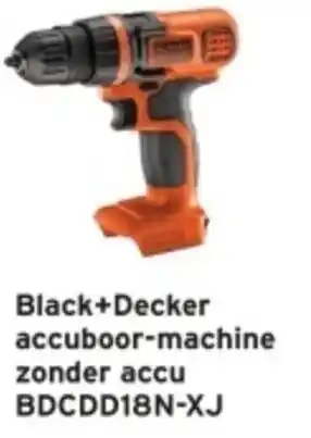 GAMMA Black+Decker accuboor-machine zonder accu BDCDD18N-XJ aanbieding