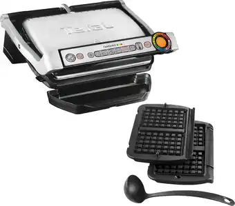 MediaMarkt Tefal Gc716d Optigrill+ Met Wafelaccessoire aanbieding