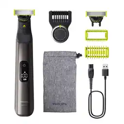 MediaMarkt Philips Oneblade Pro 360 Face + Body Qp6552/15 Multigroomer Chroom aanbieding