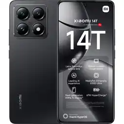 MediaMarkt Xiaomi Smarpthone 14t - 256gb Black 256 Gb Zwart aanbieding