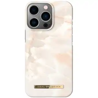 MediaMarkt Ideal Of Sweden Iphone 14 Pro Fashion Case Rose Pearl Marble aanbieding