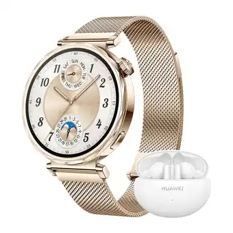 MediaMarkt Huawei Watch Gt5 41 Mm + Freebuds 5i (bundel) - Smartwatch Goud aanbieding