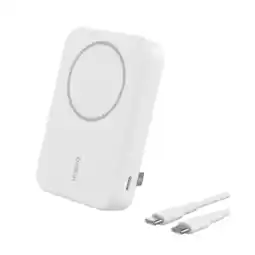 MediaMarkt Belkin Magsafe Compatible Powerbank 10k Qi2 Met Kickstand Wit aanbieding