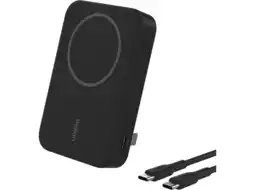 MediaMarkt Belkin Magsafe Compatible Powerbank 10k Qi2 Met Kickstand Zwart aanbieding