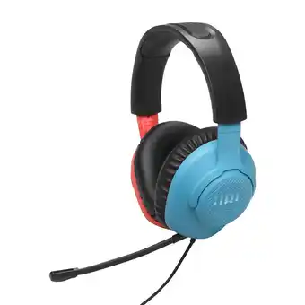 MediaMarkt JBL Quantum 100n Gamingheadset Rood/blauw aanbieding