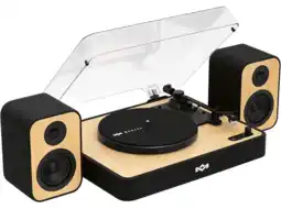 MediaMarkt House Of Marley Revolution Bluetooth Platenspeler Met Speakers Bruin aanbieding