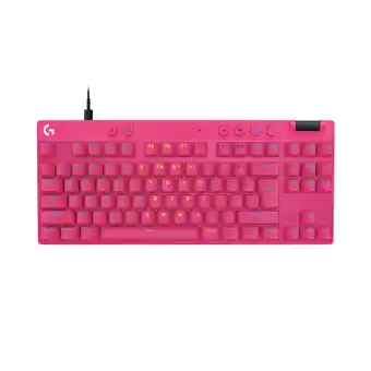 MediaMarkt Logitech G Pro X Tkl Rapid Rgb Verlichting Bedraad Gamingtoetsenbord Magenta aanbieding