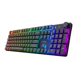 MediaMarkt Trust Gxt868 Torix Rgb Qwerty Mechanisch Bedraad En Draadloos Gamingtoetsenbord Zwart aanbieding