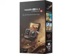 MediaMarkt Insta360 Bundle Ace Pro 2 Dual Battery Actioncam Zwart aanbieding