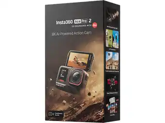 MediaMarkt Insta360 Bundle Ace Pro 2 Dual Battery Actioncam Zwart aanbieding