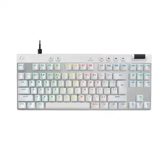 MediaMarkt Logitech G Pro X Tkl Rapid Rgb Verlichting Bedraad Gamingtoetsenbord Wit aanbieding