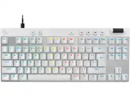 MediaMarkt Logitech G Pro X Tkl Rapid Rgb Verlichting Bedraad Gamingtoetsenbord Wit aanbieding