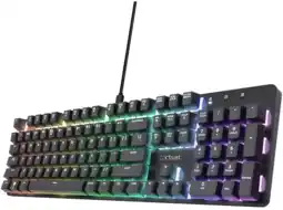 MediaMarkt Trust Gxt871 Zora Rgb Qwerty Mechanisch Bedraad Gamingtoetsenbord Zwart aanbieding