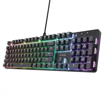 MediaMarkt Trust Gxt871 Zora Rgb Qwerty Mechanisch Bedraad Gamingtoetsenbord Zwart aanbieding