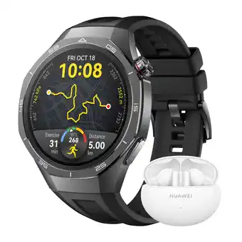 MediaMarkt Huawei Bundel Watch Gt5 Pro 46mm Met Freebuds 5i Wit Smartwatch Zwart aanbieding