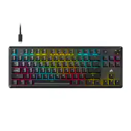 MediaMarkt Corsair K70 Core Tkl Rgb Mechanisch Bedraad Gamingtoetsenbord Zwart aanbieding