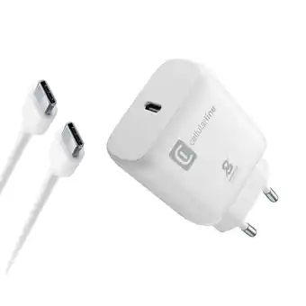 MediaMarkt Cellularline Kit 25 W Pd Usb-c-naar-usb-c Thuislader aanbieding