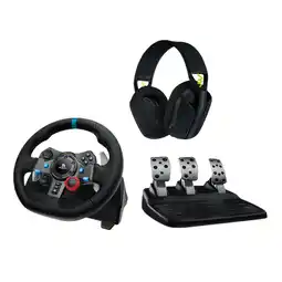 MediaMarkt Logitech G G435 Gaming Headset + G29 Driving Force Playstation 4 5 Pc Gaming Stuurwiel aanbieding