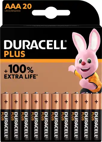 MediaMarkt Duracell Alkaline Plus Aaa-batterijen 20 Stuks aanbieding