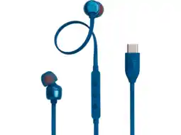 MediaMarkt JBL Tune 310c Usb-c Oordopjes Blauw aanbieding