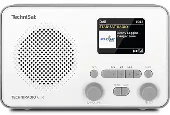 MediaMarkt Technisat Techniradio 6 Ir White Grey aanbieding