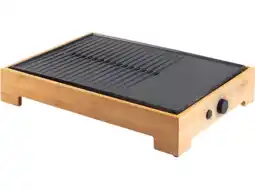 MediaMarkt Domo Plancha Grill Bamboo Style Grillplaat Bruin aanbieding