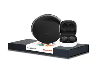 MediaMarkt Samsung Galaxy Gift Box - Harman Kardon Onyx Studio 7 Zwart + Buds 2 aanbieding