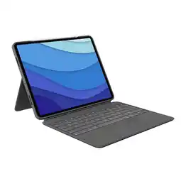 MediaMarkt Logitech Combo Touch Ipad Pro 12.9 Inch Grijs (3e En 4e Gen) aanbieding